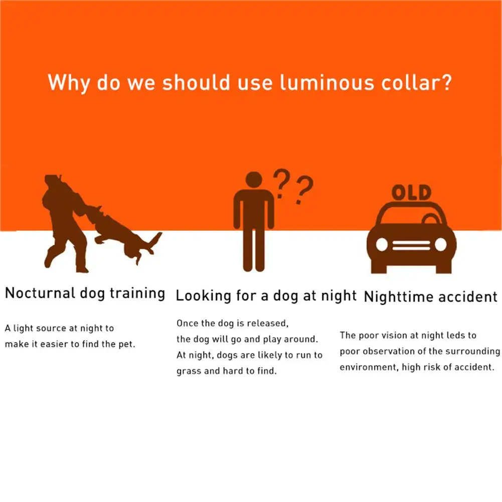 Высокое качество 1 шт. многоцветный светодиодный ошейник для домашних животных