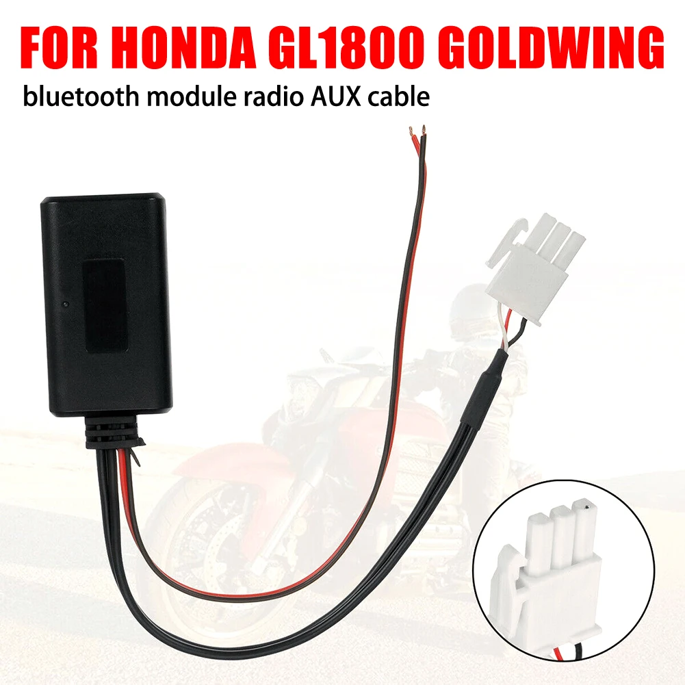 Модуль bluetooth-совместимый с радио стерео AUX музыкальный кабель адаптер для HONDA GL1800 |