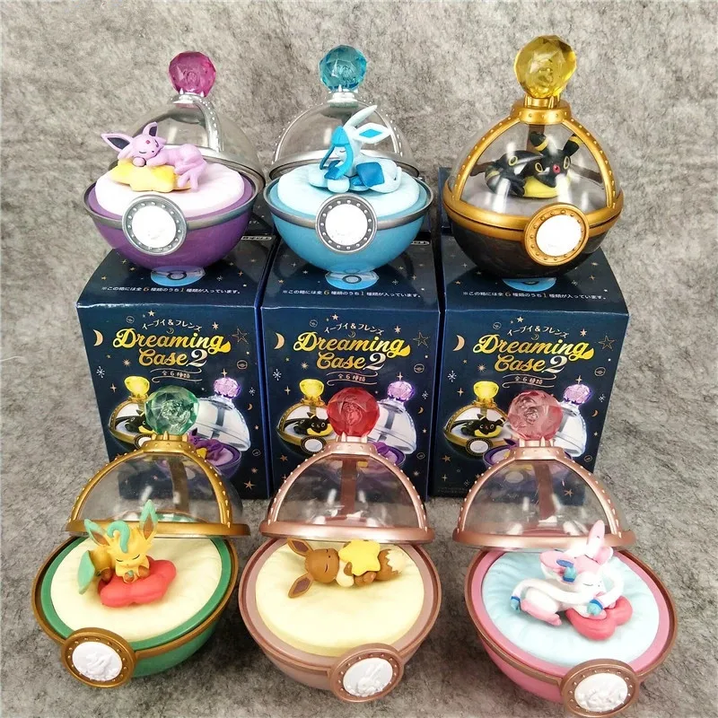 

Pokemon Eve Family Super Cute Sleeping Pokemon 6 Style Eve Blind Box Doll Decoration Gift For Little Girl