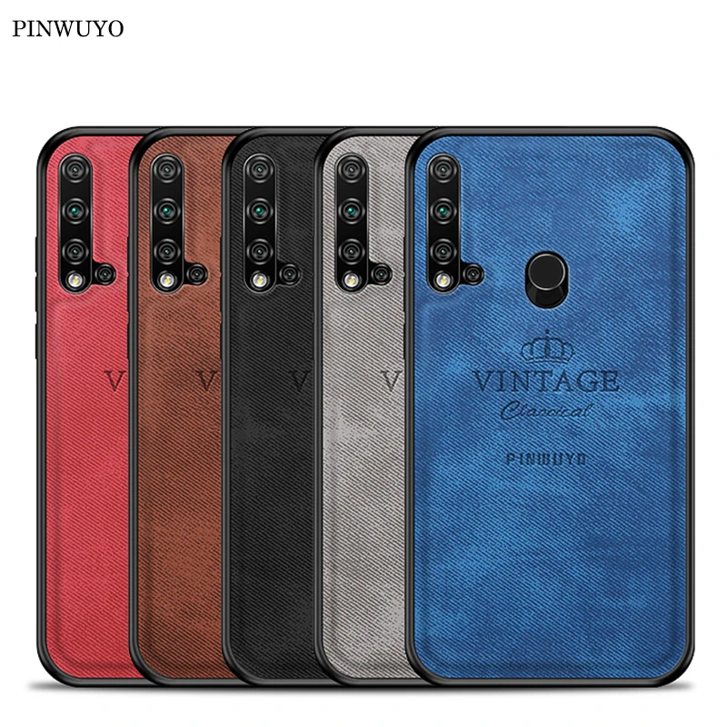 

For Huawei P20 lite 2019 Case Cover Vintage Case pu Leather PC Hard Cover Fitted Cases Protection Case Shell For Huawei Nova 5i