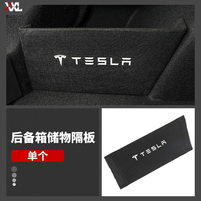 

Customized Easy Installation Car Storage Box Trunk Box Partition Decoration For Tesla Model 3 2019 2020 Modified Accessories