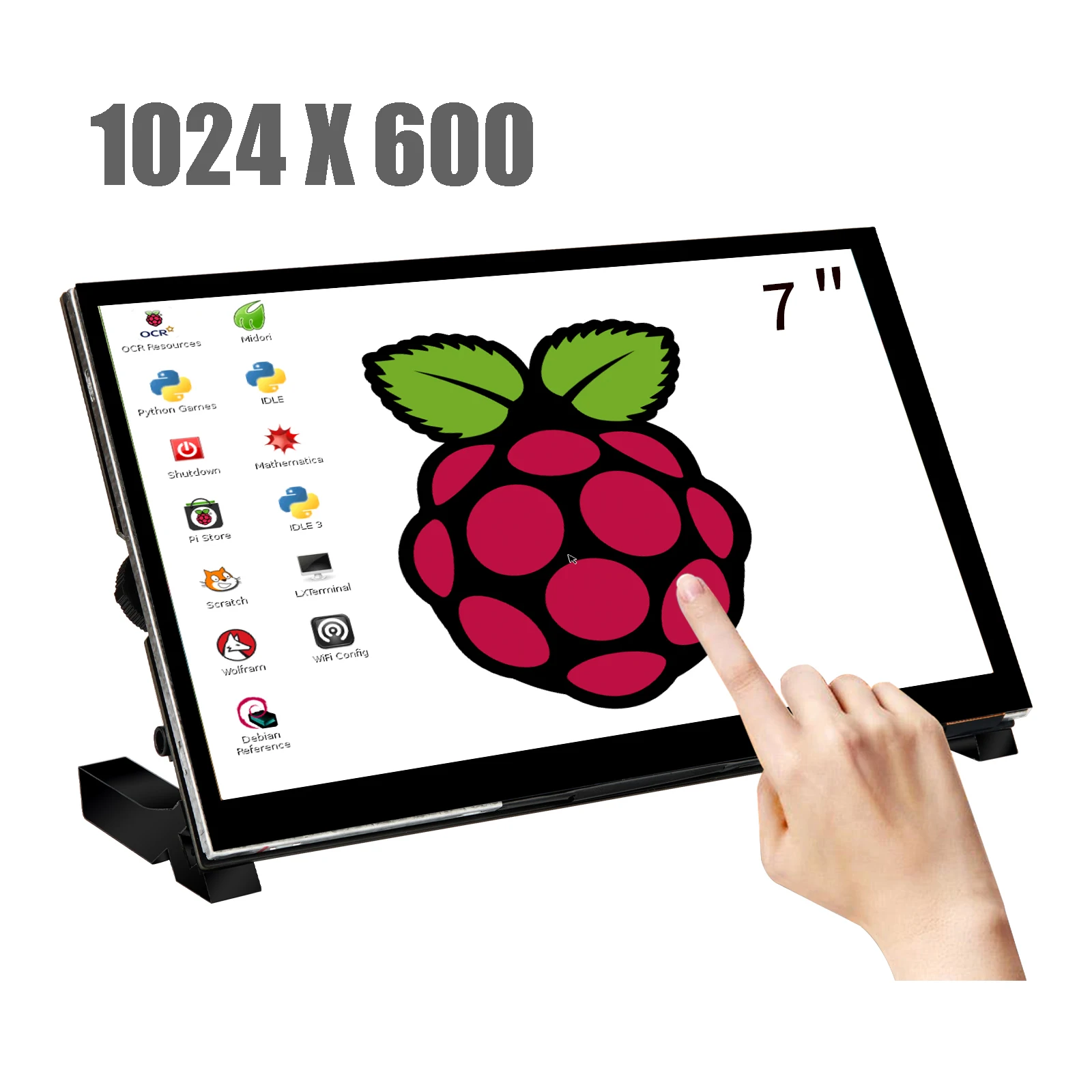 WIMAXIT Raspberry Pi 3 4 Модель B/Pi 7 &quotсенсорный экран Экран HDMI монитор Дисплей 1024X600