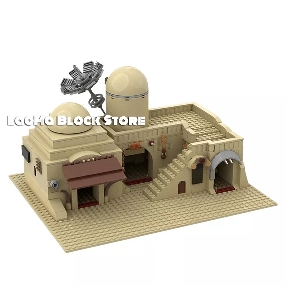 

Star Plan Tatooine Double Building Slums TAT02 Diy MOC Building Blocks Bricks 636pcs Toys For Children Kids Christmas Gifts