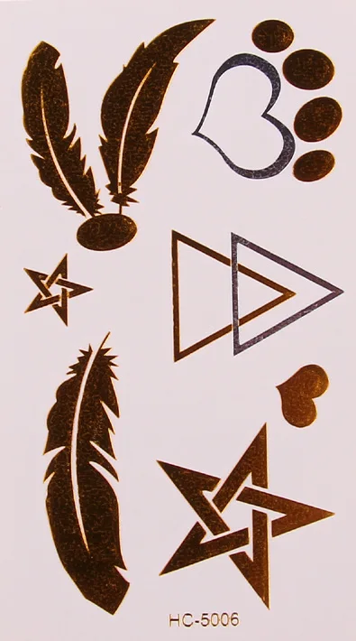 12 стилей бабочки Крылья татуировки стикер s штамповки девушки временные