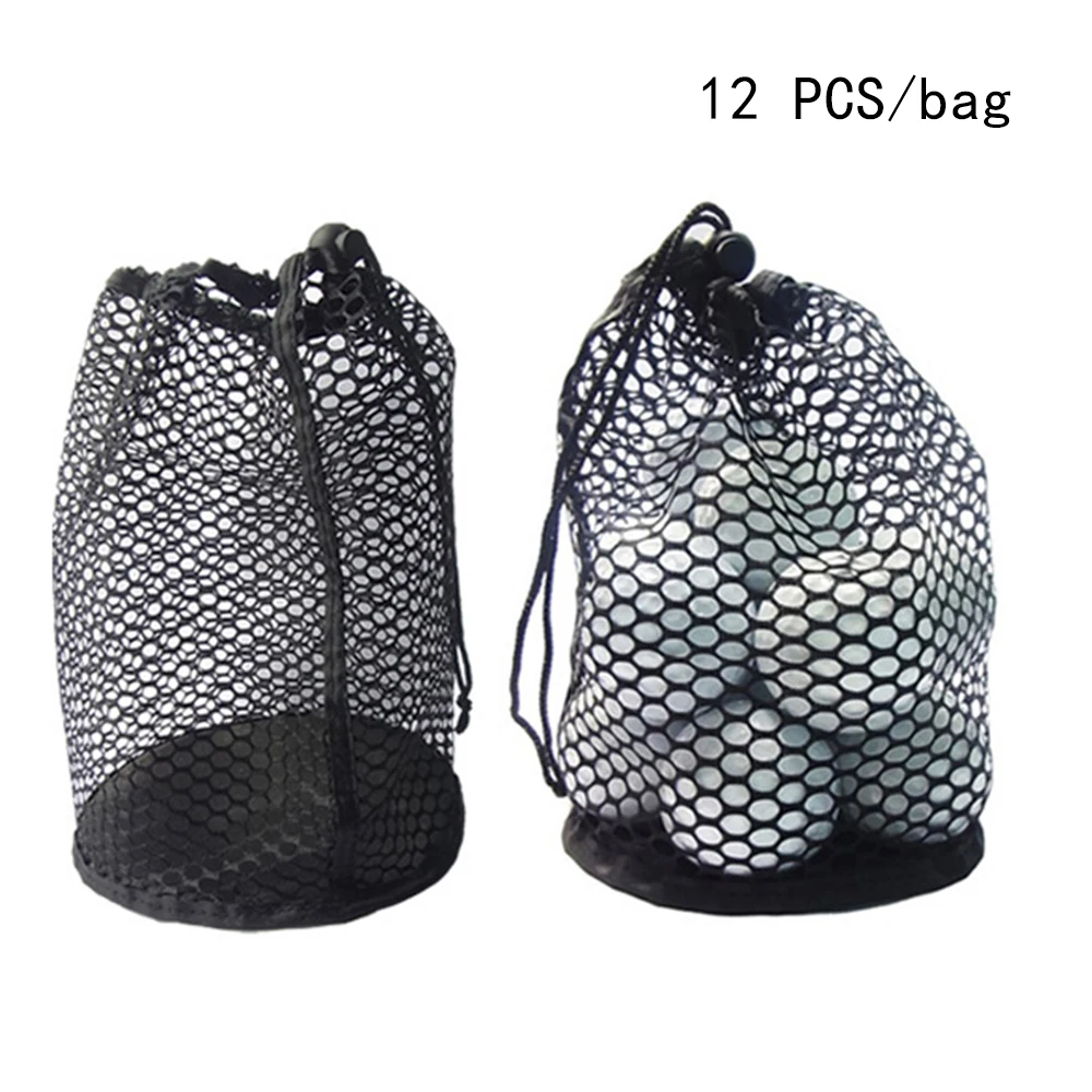 

Mesh Bags Nylon Portable Golf Balls Carrying Holder Storage with Spring Buckle Large Capacity Sports Accessories
