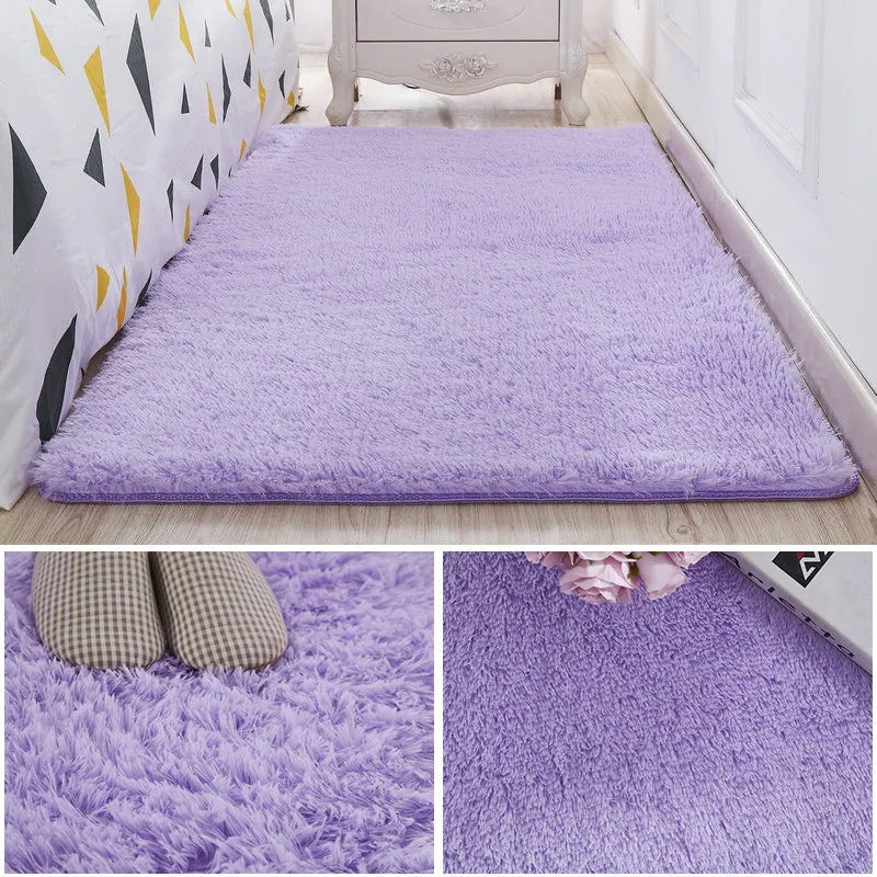 

120X160CM Plush Carpets For Living Room Soft Fluffy Rugs For Bedroom Sofa Coffee Table Floor Mat Modern Design Solid Area Rug