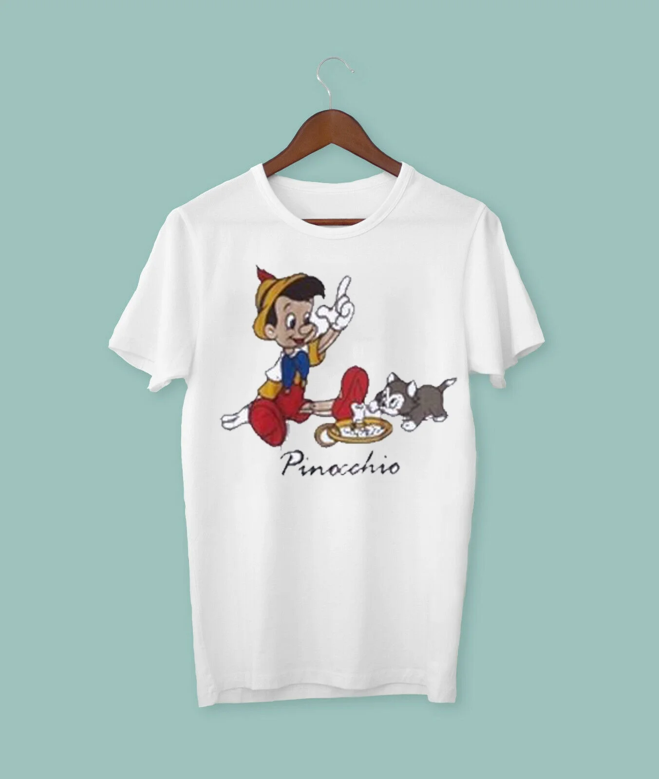 

Pinocchio Catoon Movie T Shirt Tee Men White