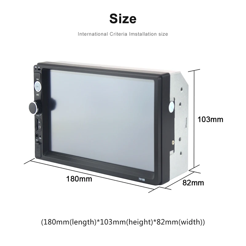 2 Din Авторадио 7 дюймов сенсорный экран автомобильное радио Bluetooth Android и Ios Зеркало