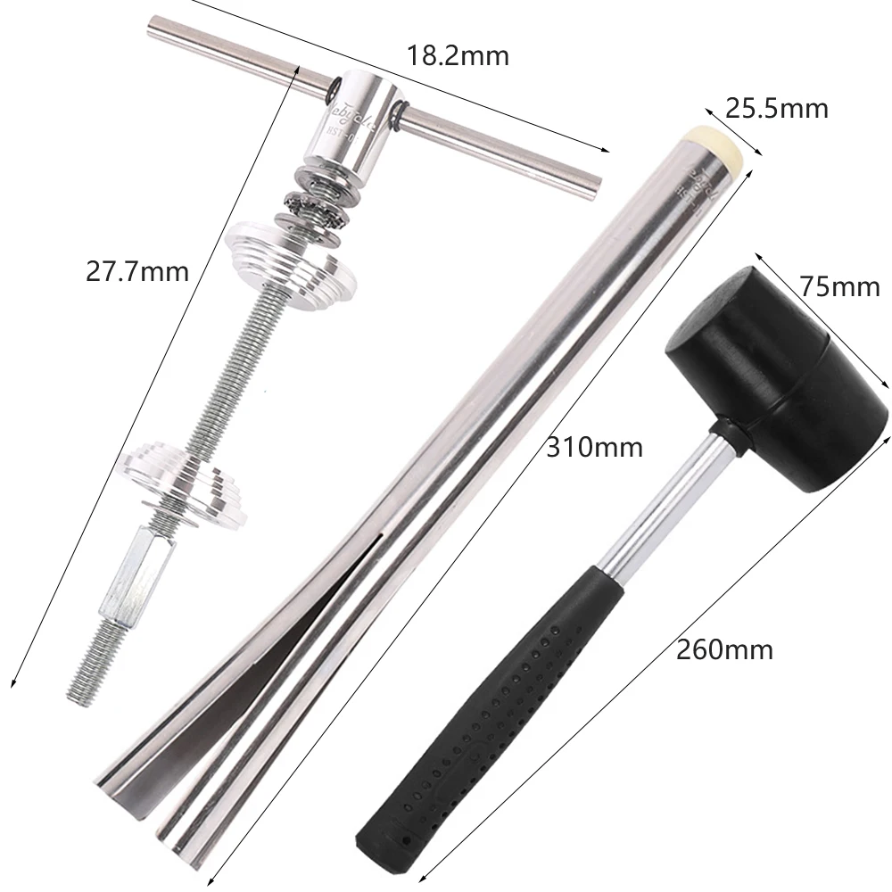

LEBYCLE Bicycle Bike Headset Press-In Tool Shaft Bowl Removal Tool Combination MTB Road Bearing Installation Repair Kit Muti-Too