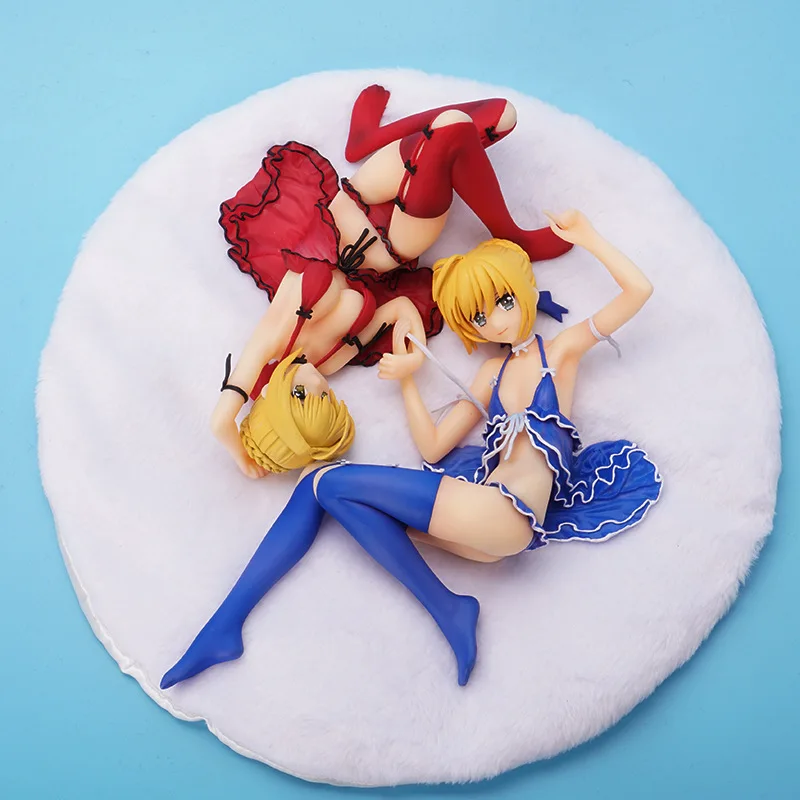 

2pcs/Lot Fate/Extella Nero Claudius Altria Pendragon PVC Action Figure Anime Fate Saber 1/7 Scale PVC Anime Figures Model Toys