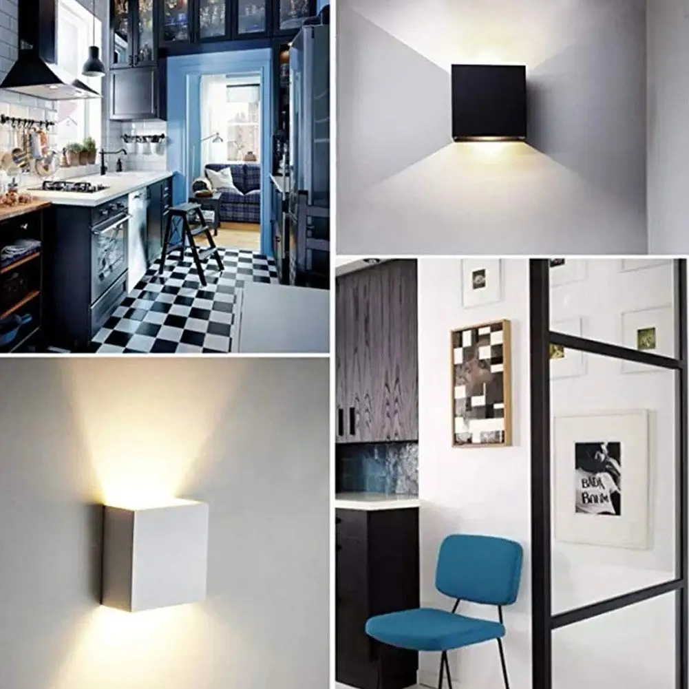 

Adjustable 6W LED Wall Light Outdoor Waterproof Porch Indoor Bedroom Lighting Lamp Wall Bedside Aluminum Lamp Garden E9C6