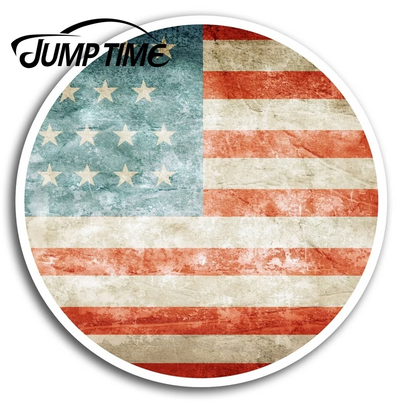 Время скачка для проблемных виниловых наклеек с флагом США наклейка Путешествие