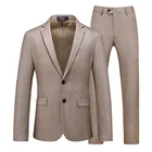 Новый модный эксклюзивный сетчатый повседневный деловой мужской костюм 6XL (пиджак + брюки), комплект из 2 предметов, свадебное платье для жениха, банкетный смокинг