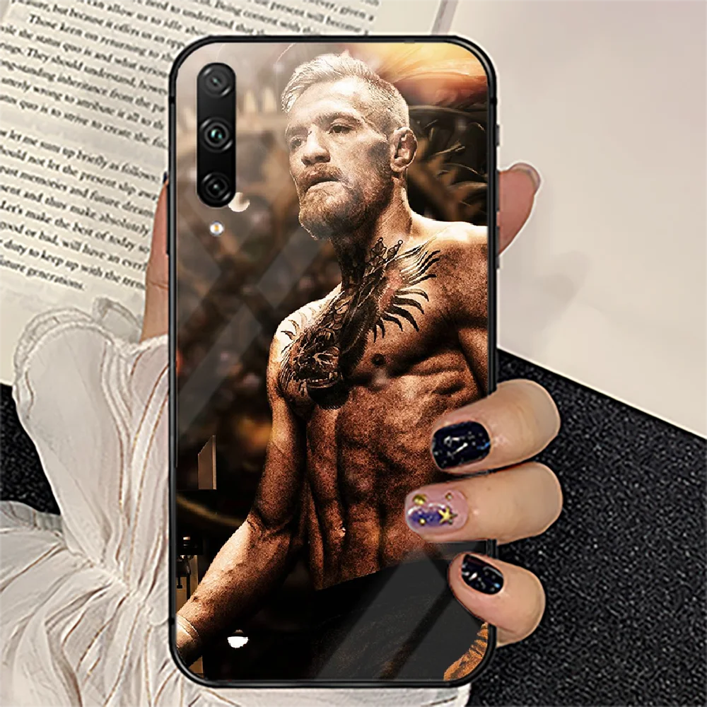 

Boxing Conor McGregor Phone Tempered Glass Case Cover For huawei honor 7 8 9 10 20 A X S lite i pro Funda Tpu Etui