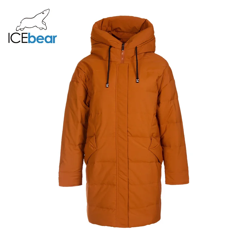 ICEbear Новинка 2019 года зимний женский пуховик модная теплая Женская куртка с