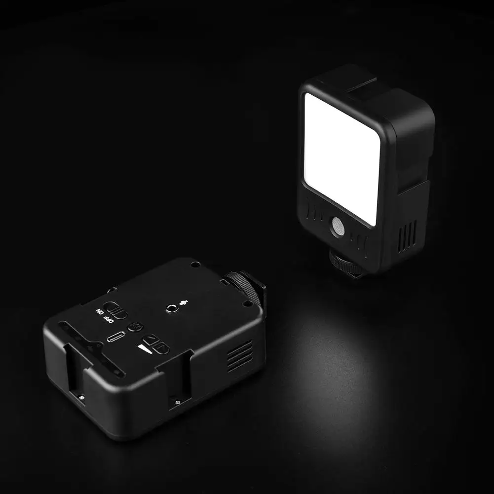 

2 в 1 Светодиодная лампа микрофон мини LED видео 6500K49 шариковая лампа для микрофона Canon Nikon Sony DSLR камера видеокамера DV