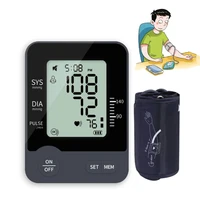 1 pcs portable blood pressure monitor with voice arm ambulatory sphygmomanometer digital bp machine blood pressur manufactur