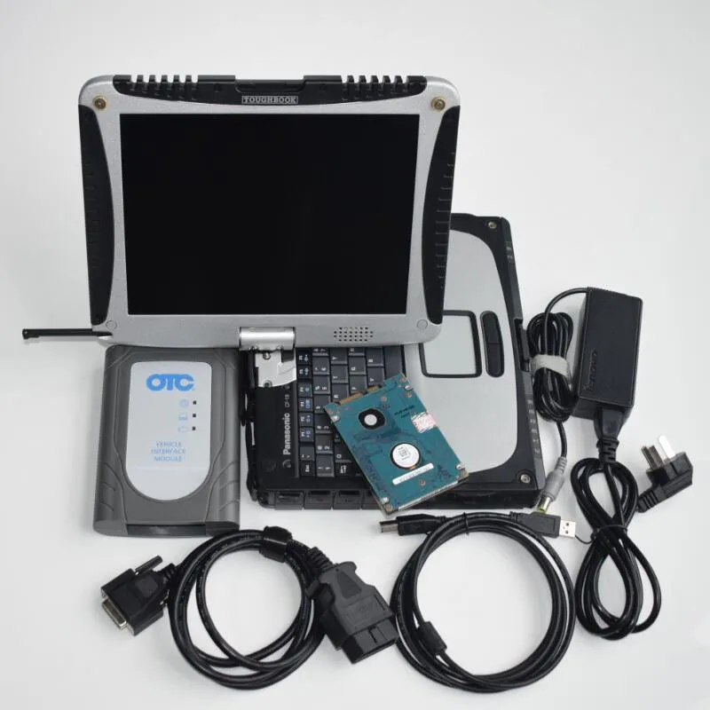 for TOYOTA OTC Latest V17.00.020 Global Techstream GTS OTC VIM OBD Scanner Software HDD with Laptop CF-19 Used 4G toughbook