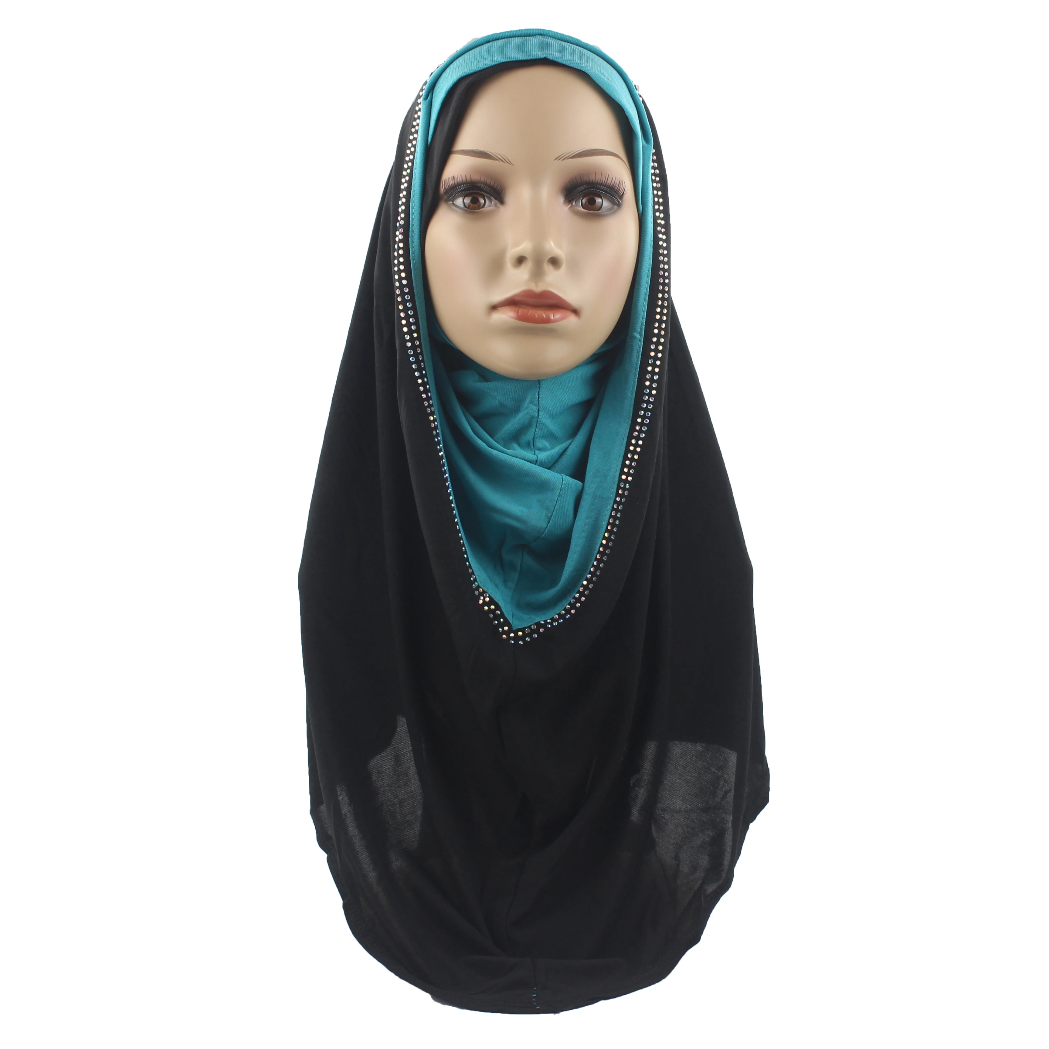 Мусульманский женский хиджаб исламский шарф женская шапка Amira мягкая эластичная