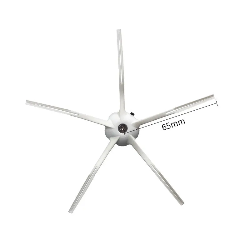 

White 5 Arm Side Brush for Xiaomi Roborock S6 S5Max E35 E2 Robot Vacuum Cleaner Parts