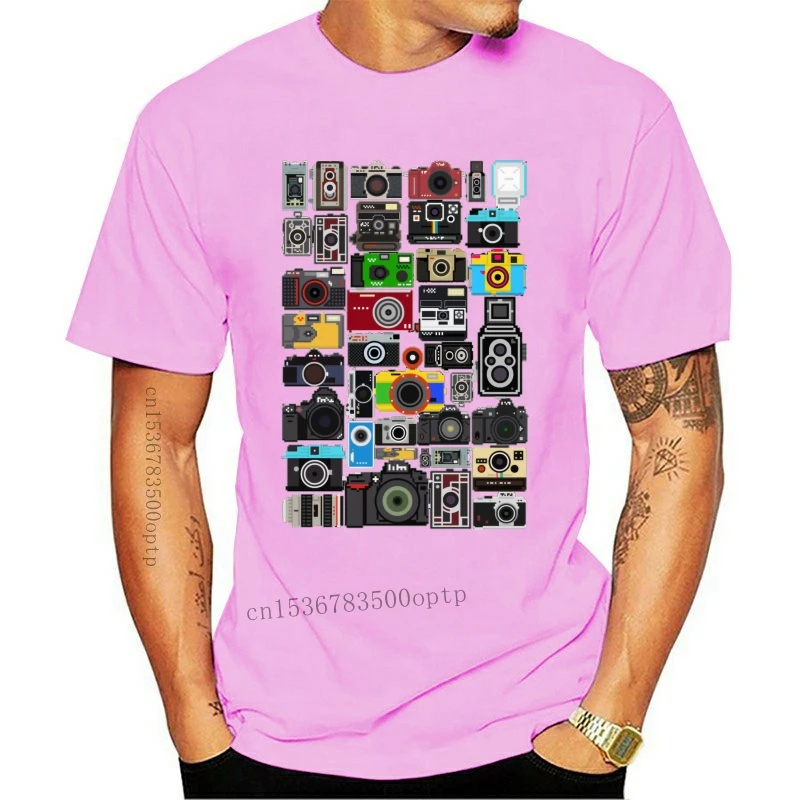 

New T Shirts Fashion 2021 Men Cameras T Shirt 100% Cotton Picture Shoot Nice T-Shirts