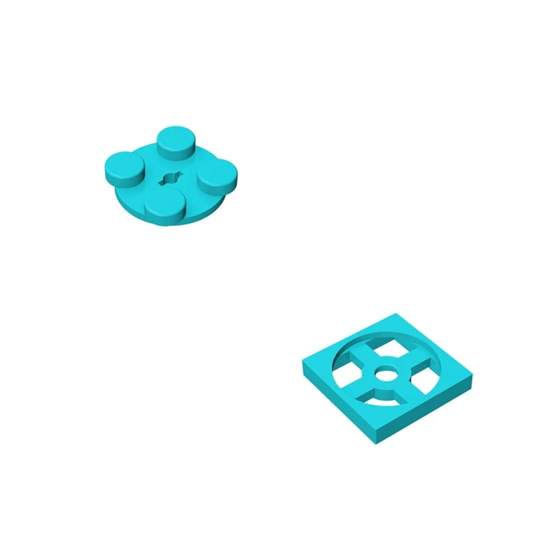 

Building streetscape DIY building block accessories moc-3680+3679 rotating plate 2 * 2 particle base assembly children's toy ev3