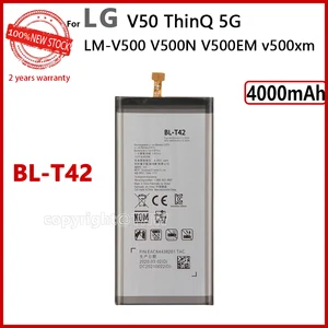 100 genuine bl t42 battery for lg v50 thinq 5g v50thinq bl t42 lm v500 v500n v500em v500xm mobile phone new in stock batteries free global shipping
