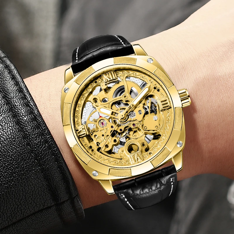 Лидирующий бренд Роскошные FORSINING для мужчин автоматические механические часы