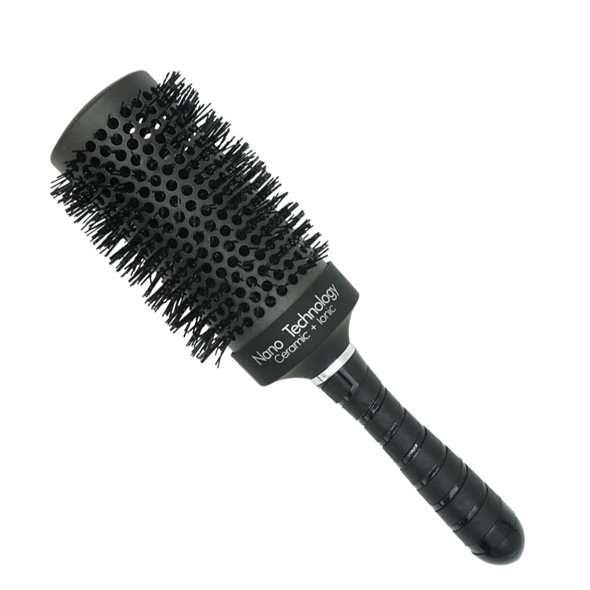 Профессиональная нано технология ионная керамическая щетка для волос черного