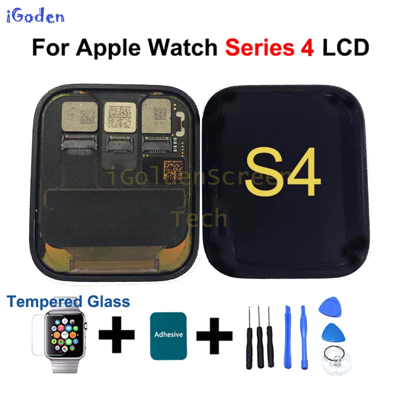 40 мм 44 мм экран для Apple Watch Series 4 ЖК-дисплей сенсорный экран дигитайзер панель сборка S4 дисплей с клейкой лентой
