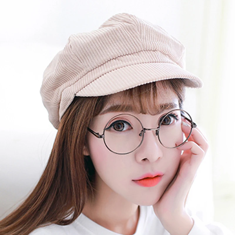 

New Women Vintage Newsboy Cap Beret Beret Painter Winter Hats For Women Men Female Bone Lady Male Femme Classic Octagonal Caps