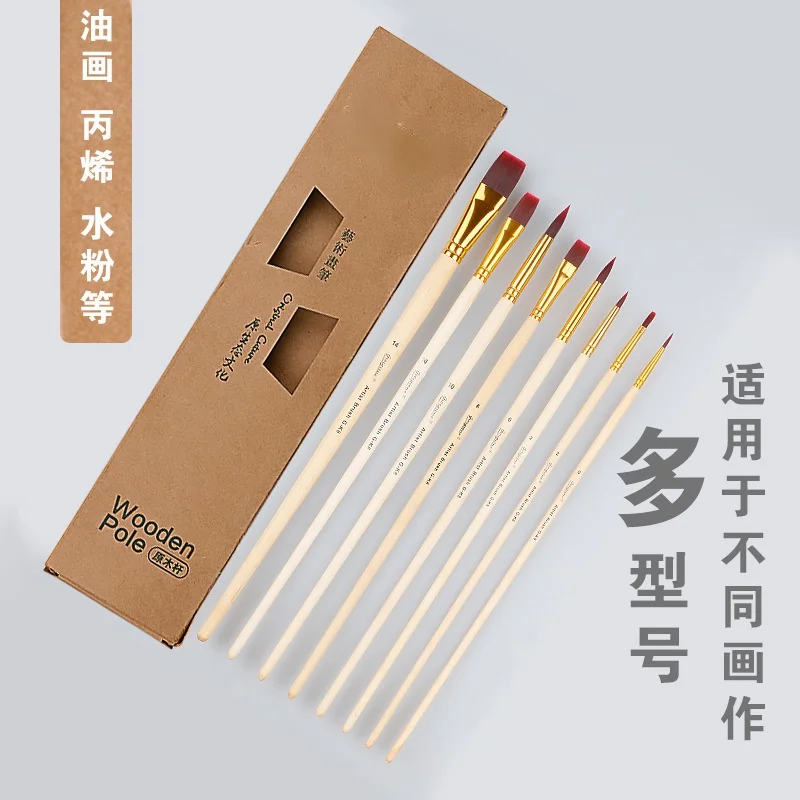 

7 a suit water chalk round head acrylic paint art painting, child draws brush with white washing brush oil paints