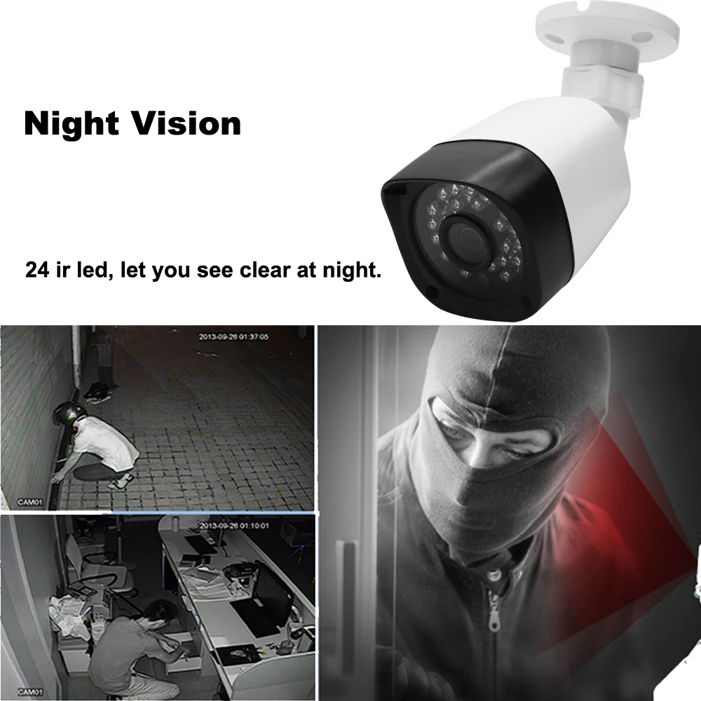 8CH комплект видеонаблюдения 720P CCTV система 1.0MP ИК ночного видения Крытый Открытый AHD камера водонепроницаемая наружная аналоговая камера
