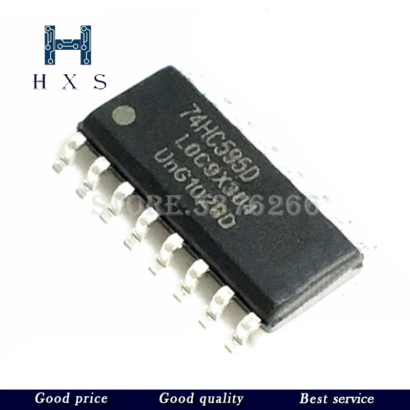 

20 шт 74HC595D 74HC595 SOP16 SN74HC595DR лапками углублением SOP-16 Новый и оригинальный