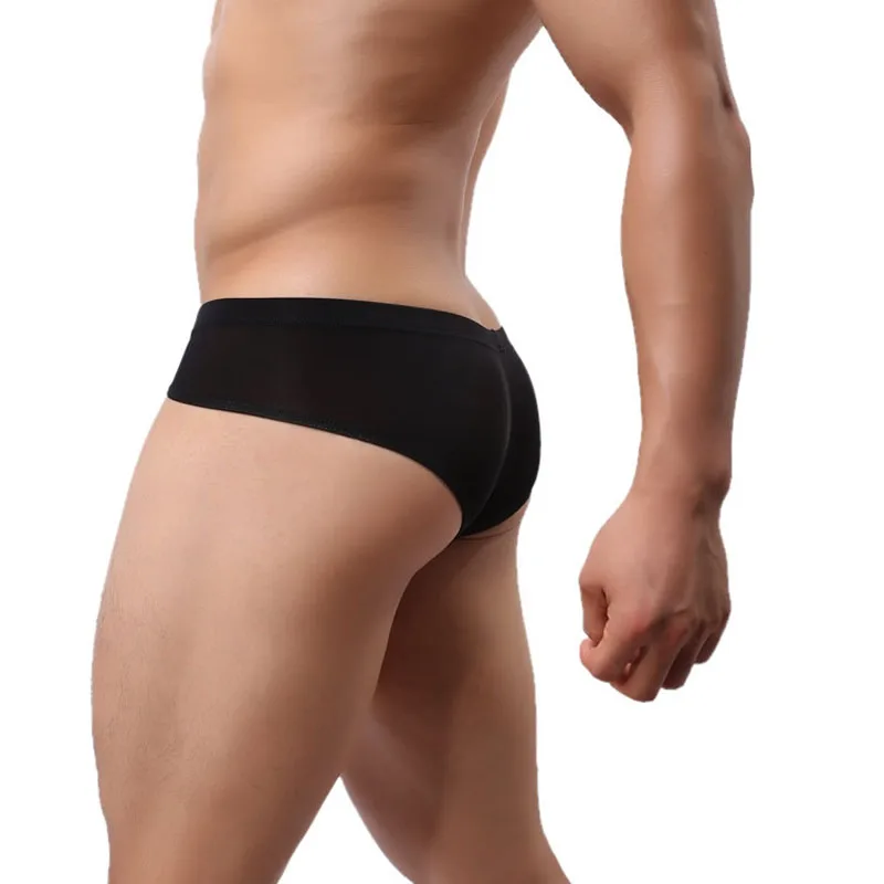 

Wavavio 2019 New Men's G-strings Lingerie Underwear Smooth Briefs Tangas Thongs Underpants Men Low Waist Panties