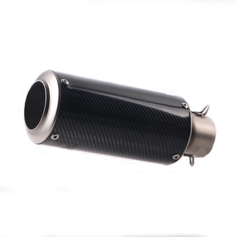 

51mm 60mm Universal Motorcycle Escapes Exhaust Pipe with DB Killer Pipe Muffler Carbon Fiber Modified Exhaust Stainless Steel 35