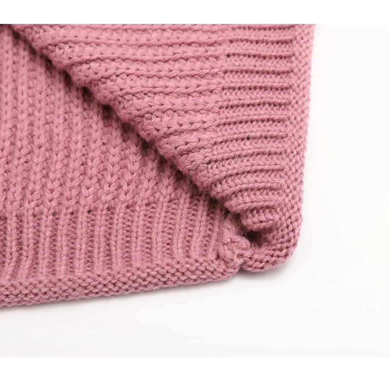 

Elegant Women Off Shoulder Loose Sweater Ladies Knit Pullover Sweater Tops Female Long Sleeve Autumn Spring Sweater