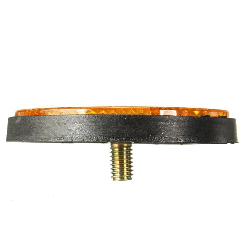 4 шт 2 дюймовый Круглый отражатель универсальный для мотоцикла ATV Байк оранжевый и