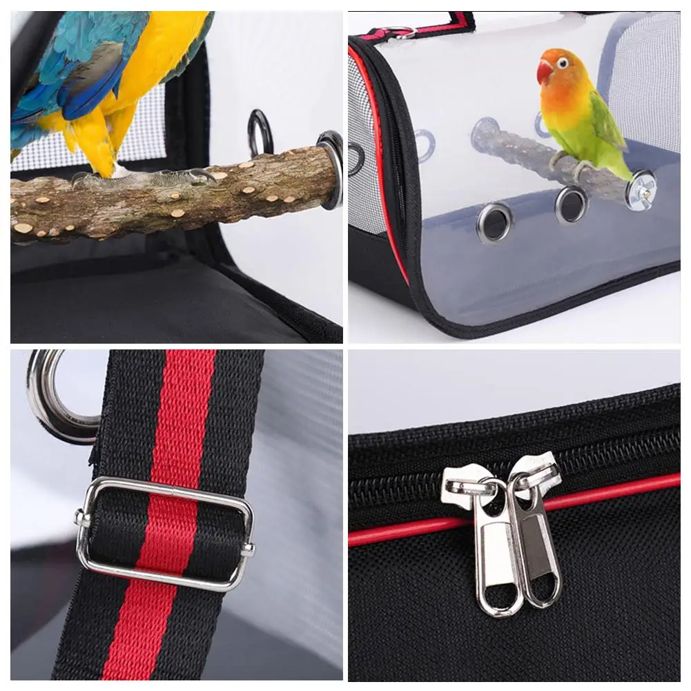 Прозрачная сумка для переноски домашних питомцев клетка попугаев дышащая на