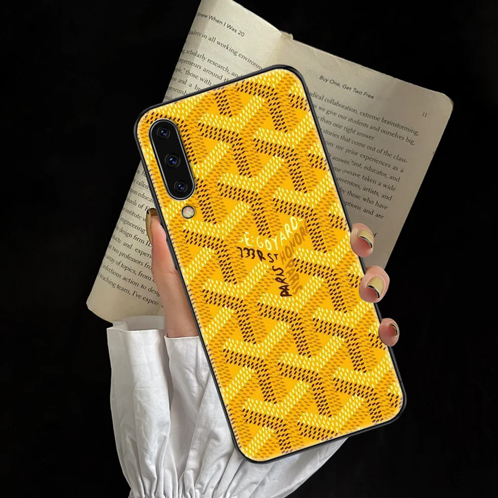 

Goyards Design Phone case For Samsung Galaxy A 3 5 7 8 10 20 21 30 40 50 51 70 71 E S 2016 2018 4G black soft back 3D bumper