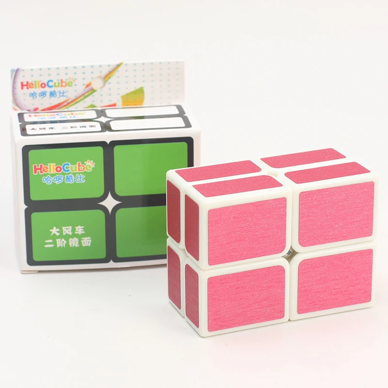 Совершенно новый HelloCube плоский 2x2 зеркальный матовый волшебный куб головоломка 2