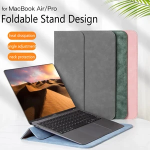 laptop sleeve with stand cover case for macbook pro 13 m1 case a2338 2020 huawei surface pro x dell xiaomi air 13 3 15 6 14 inch free global shipping