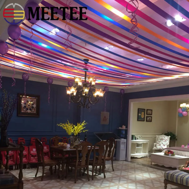 

Meetee 1/2pcs(1pc=20M) 15cm Satin Ribbon Polyester Party Decor Ribbon Webbing DIY Wave Flag Wedding Bow-knot Material 46 Colors