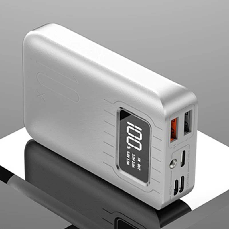 Красный Mi ni power Bank 10000 мАч, двойной USB внешний аккумулятор для мобильного телефона, быстрая зарядка для iphone, xiaomi mi, портативное зарядное устройство, внешний аккумулятор, милый - Цвет: Красный