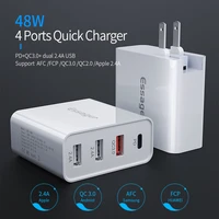 essager quick charge 3 0 mutil usb charger usb type c pd qc qc3 0 48w fast charge travel wall phone charger for iphone xiaomi