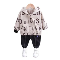 new baby boys cartoon clothes children hooded jacket pants 2pcssets spring autumn kids fashion toddler casual cotton tracksuits