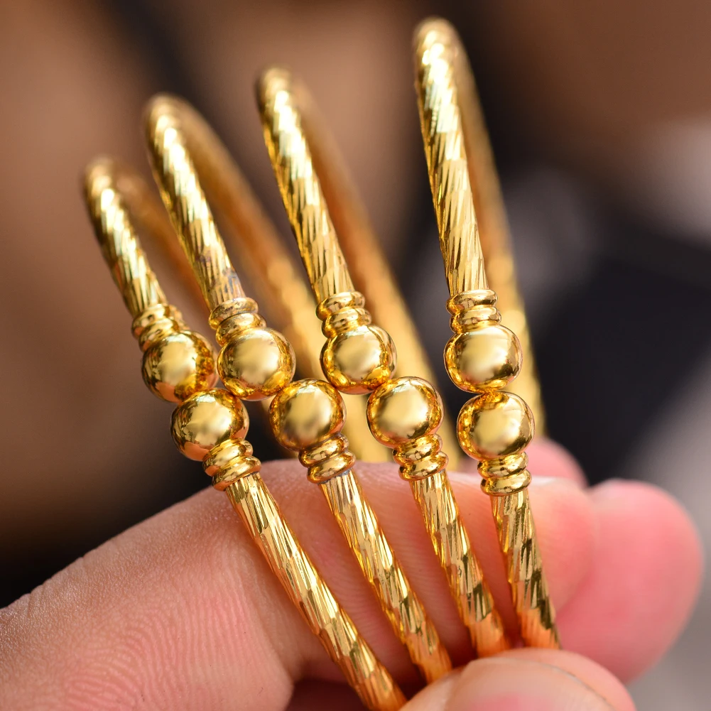 Женский браслет из линий и золотистого золота в африканском стиле 4 шт. |