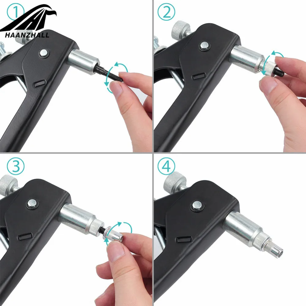 86 шт./компл. ручная заклепочная Гайка Набор для заклепок Резьбовая гайка комплект