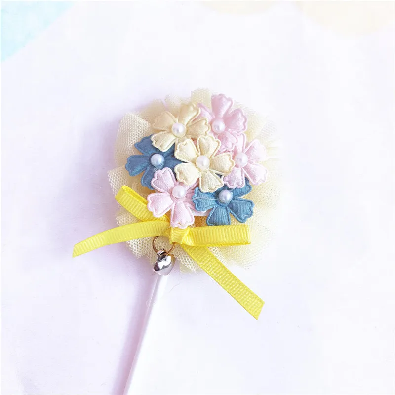 1 шт. разноцветная жемчужная пряжа цветок топпер для капкейка детской