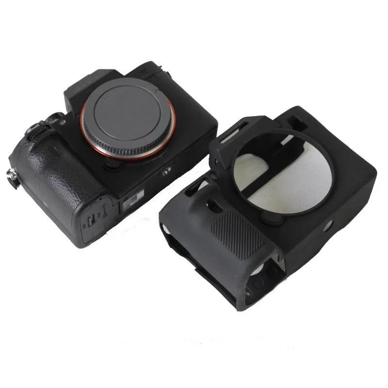 

Black Soft Silicone Rubber Camera Case Skin For SONY A7RIII A7 Mark 3 A7R3 A7III